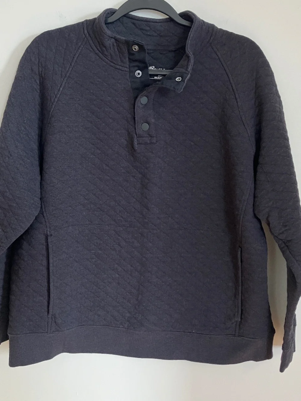 Eddie Bauer Men's L quilted snap pullover